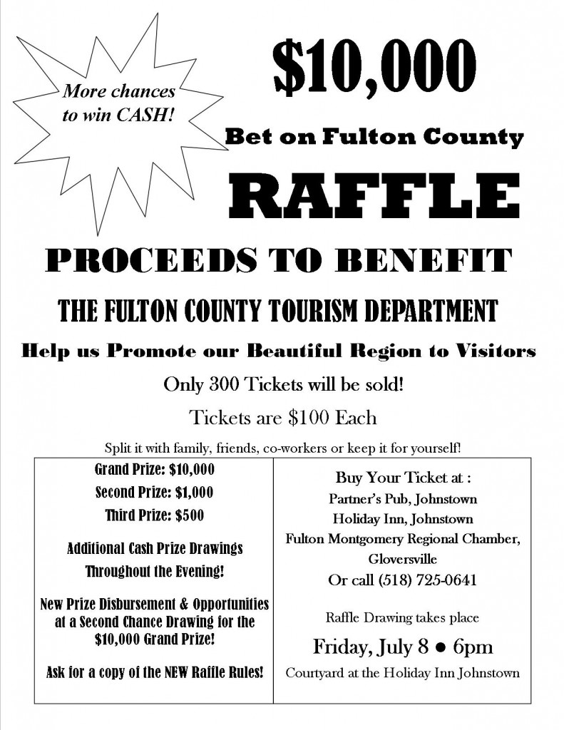 TICKETS ON SALE FOR 22ND ANNUAL 10,000 BET ON FULTON COUNTY RAFFLE
