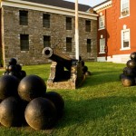 Canon and canon balls in a fort