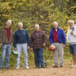 Hikers in the fall