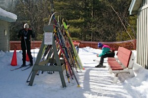 Skiers Lapland Nordic Center