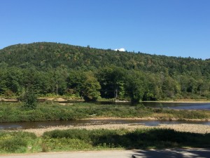 The view from Betty's River Road B&B with hints of orange and rust earlier this week.